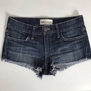 Wildfox Cut-off Jean Shorts- Fringe Ends- Size 24- Great Condition!!!
